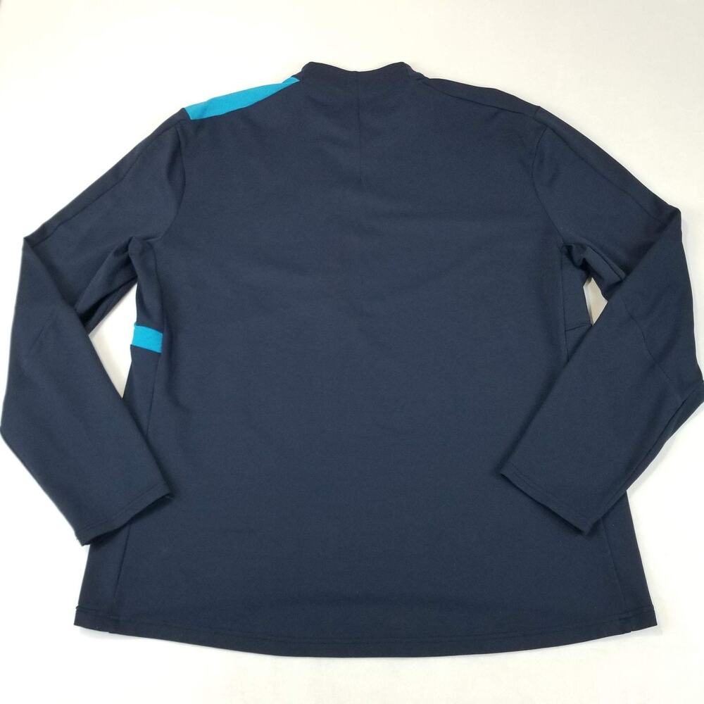 Lululemon x Mr Porter Mens XXL 2XL Division 1/2 Zip Pullover Blue M3AR5S - Picture 2 of 8